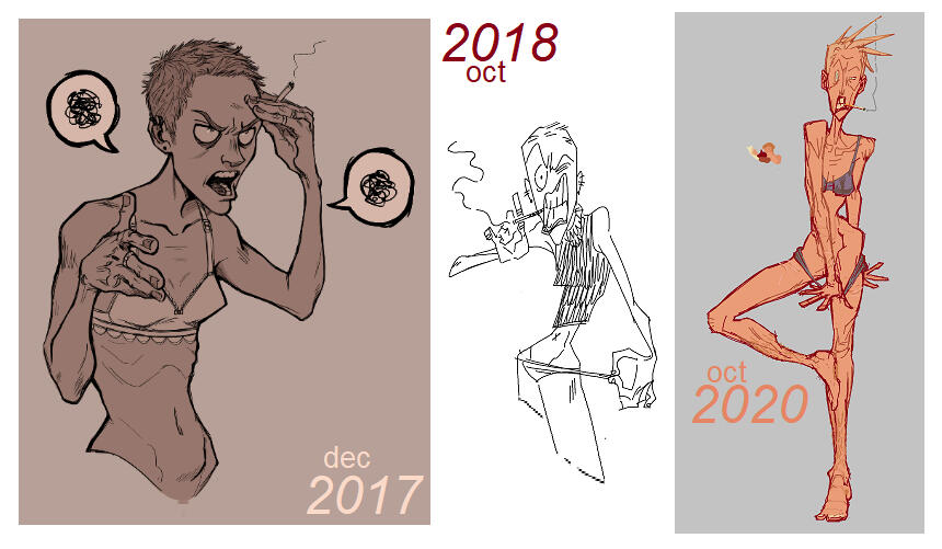 Charlie OC design evolution